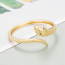 Art und Weise schlangenfrmiges verkupfertes 18K echtes Gold offenes Armband Grohandel Nihaojewelrypicture21
