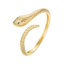 Art und Weise schlangenfrmiges verkupfertes 18K echtes Gold offenes Armband Grohandel Nihaojewelrypicture18