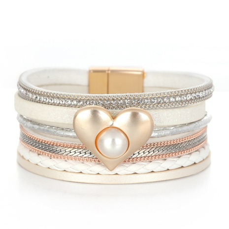Bracelet chaîne multicouche en forme de coeur bohème en gros Nihaojewelry's discount tags