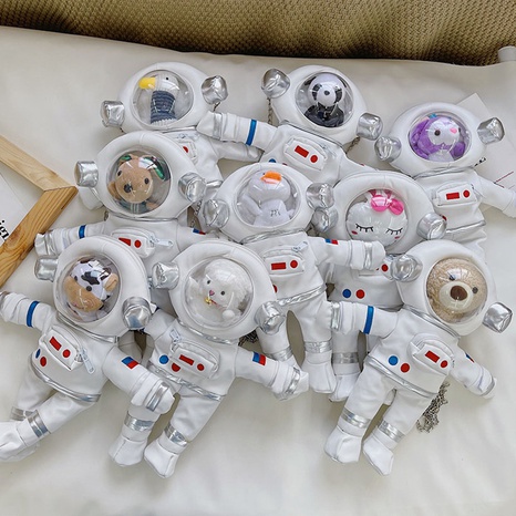 new space bear parent-child messenger bag wholesale Nihaojewelry's discount tags