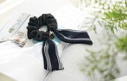 Korea Fashion OL Striped Bowknot Long Ribbon Scrunchies Grohandel Nihaojewelrypicture24