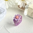 fashion heart flower metal geometric ring wholesalepicture22