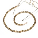Vintage ovale U goldene Leopardenmuster konkave Formmaske Brillenkette Grohandel nihaojewelrypicture10