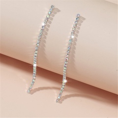 new trendy long diamond earrings wholesale Nihaojewelry