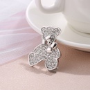 Korea bow bear alloy diamond brooch wholesale Nihaojewelrypicture10