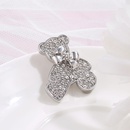 Korea bow bear alloy diamond brooch wholesale Nihaojewelrypicture13