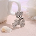 Korea bow bear alloy diamond brooch wholesale Nihaojewelrypicture15