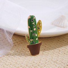 Broche cactus mignon accessoires anti-éblouissants en gros Nihaojewelry
