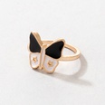 simple butterfly drop oil alloy ring wholesale Nihaojewelrypicture8