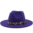 Fashion leopard belt woolen jazz hat wholesale Nihaojewelrypicture27