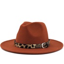 Fashion leopard belt woolen jazz hat wholesale Nihaojewelrypicture24