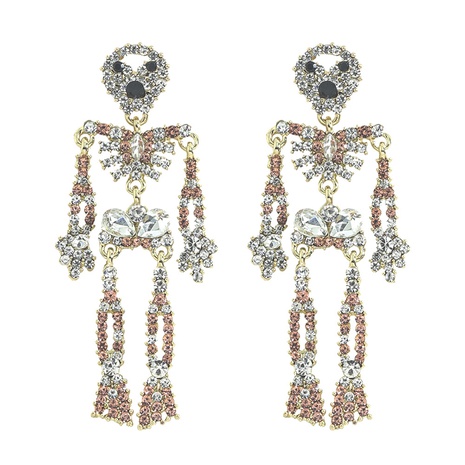 Al por mayor joyas pendientes colgantes con forma de calavera de Halloween nihaojewelry's discount tags