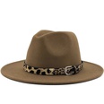 Fashion leopard belt woolen jazz hat wholesale Nihaojewelrypicture33