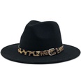 Fashion leopard belt woolen jazz hat wholesale Nihaojewelrypicture34