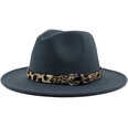 Fashion leopard belt woolen jazz hat wholesale Nihaojewelrypicture44
