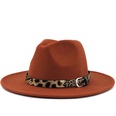 Fashion leopard belt woolen jazz hat wholesale Nihaojewelrypicture45