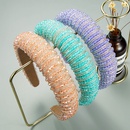 Fashion solid color fabric crystal headband wholesale Nihaojewelrypicture11