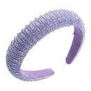 Fashion solid color fabric crystal headband wholesale Nihaojewelrypicture15