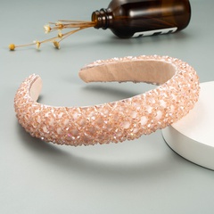 Barockes klares Kristall handgefertigtes Stirnband mit breiter Krempe Großhandel Nihaojewelry