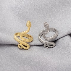 retro fashion solid color cobra joint ring wholesale nihaojewelry