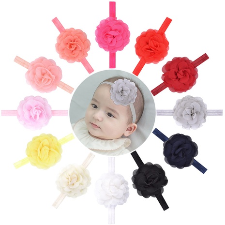 neues Chiffon Blumenstirnband Baby Haarschmuck Großhandel Nihaojewelry's discount tags