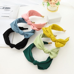 Korean wide-brimmed fabric knotted hairband wholesale Nihaojewelry
