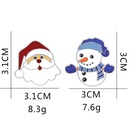 Broche de la serie de Navidad clsica europea y americana de dibujos animados lindos de Santa Claus broche de goteo de aceite de aleacin de mueco de nieve lindopicture15