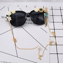 neue RetroKnig Bsewicht Blume eingelegte Kristallperlenkette Sonnenbrille Grohandel nihaojewelrypicture9