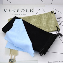 fashion flannel thickened glasses cloth glasses bag wholesale Nihaojewelry