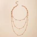 Koreanische geometrische mehrschichtige Perlenkette Grohandel Nihaojewelrypicture7