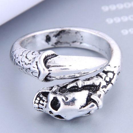 retro simple skull alloy open ring wholesale Nihaojewelry's discount tags
