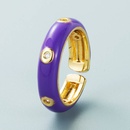 Mode kupfervergoldeter mikroeingelegter Zirkonfarbe tropfender Ring Grohandel Nihaojewelrypicture16
