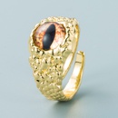 Fashion Devils Eye Copper Goldplated Ring Wholesale Nihaojewelrypicture11