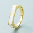 einfacher flacher Ufrmiger Farbkupfer vergoldeter Ring Grohandel Nihaojewelrypicture18