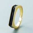 einfacher flacher Ufrmiger Farbkupfer vergoldeter Ring Grohandel Nihaojewelrypicture19