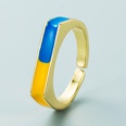 einfacher flacher Ufrmiger Farbkupfer vergoldeter Ring Grohandel Nihaojewelrypicture22