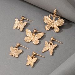 Vente en gros bijoux boucles d'oreilles pendantes en forme de papillon ensemble nihaojewelry