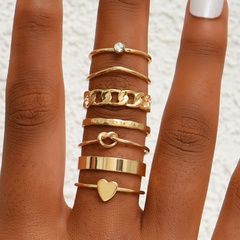 fashion geometric fine ring combination wholesale Nihaojewelry