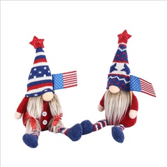 Creative US Independence Day Longues Jambes Sans Visage Rudolph Tissu Poupée En Gros Nihaojewelry