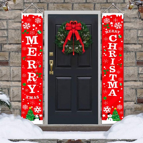 Adornos de pareados colgantes de puerta de celosía roja y negra navideña al por mayor Nihaojewelry's discount tags