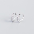 S925 Sterling Silber runde Perlen Diamanten Ohrschnalle Grohandel Nihaojewelrypicture18