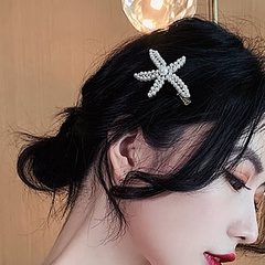 La perla coreana tachonada de diamantes golpea la horquilla al por mayor Nihaojewelry