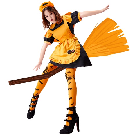wholesale Halloween cosplay vampire maid pumpkin lantern dress nihaojewelry's discount tags