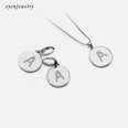 fashion zircon pendant necklace earrings setpicture16