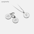 fashion zircon pendant necklace earrings setpicture18