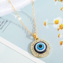 Trkei blaues Auge Anhnger Legierung Diamant Halskette Grohandel Nihaojewelrypicture14