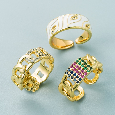 Retro-geometrische hohle Sonnenblumenform Kupfer vergoldeter Ring Großhandel Nihaojewelry's discount tags