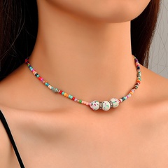 Großhandel Schmuck Böhmische handgemachte bunte Perlenkette nihaojewelry