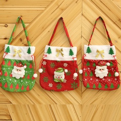 Christmas Gift Bag Creative Wedding Stickers Flower Handbag Candy Bag Christmas Fabric Red Handbag Gift Bag
