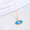 retro Turkey blue eyes oil dripping palm pendant necklace wholesale Nihaojewelrypicture15